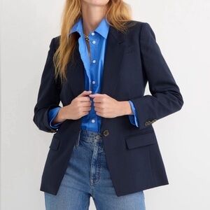J. Crew Regent Wool Navy Blazer